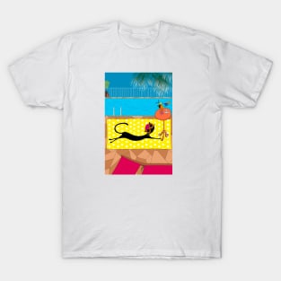Frederica in the pool T-Shirt